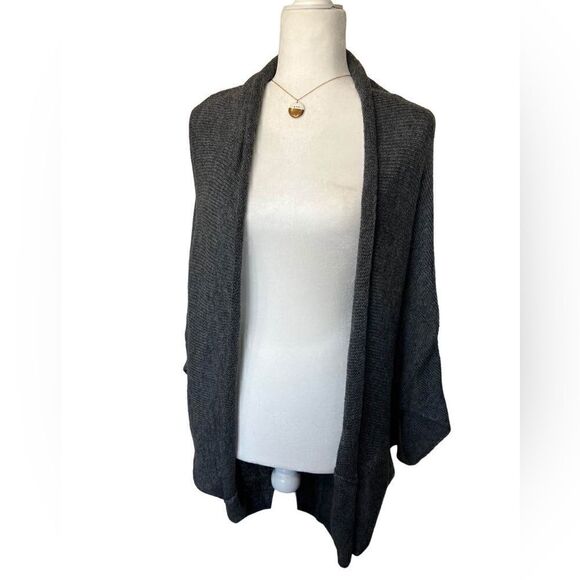 Zara knit open cardigan oversized grey size medium - Picture 3 of 10